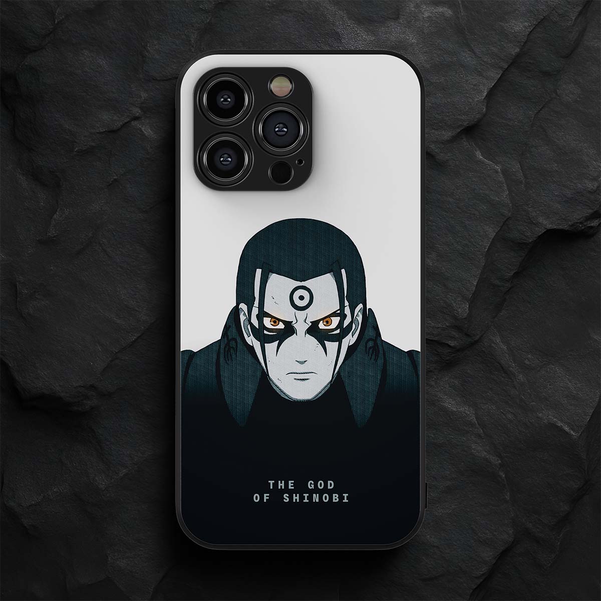 Hashirama Senju Black & White Metal/Glass Hybrid Case