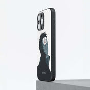 Obito Black and White Broken Mask Metal/Glass Hybrid Case