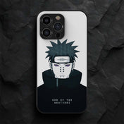 Pain God of Akatsuki Black and White Metal/Glass Hybrid Case