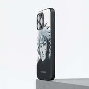 Tobirama Senju Black and White Metal/Glass Hybrid Case