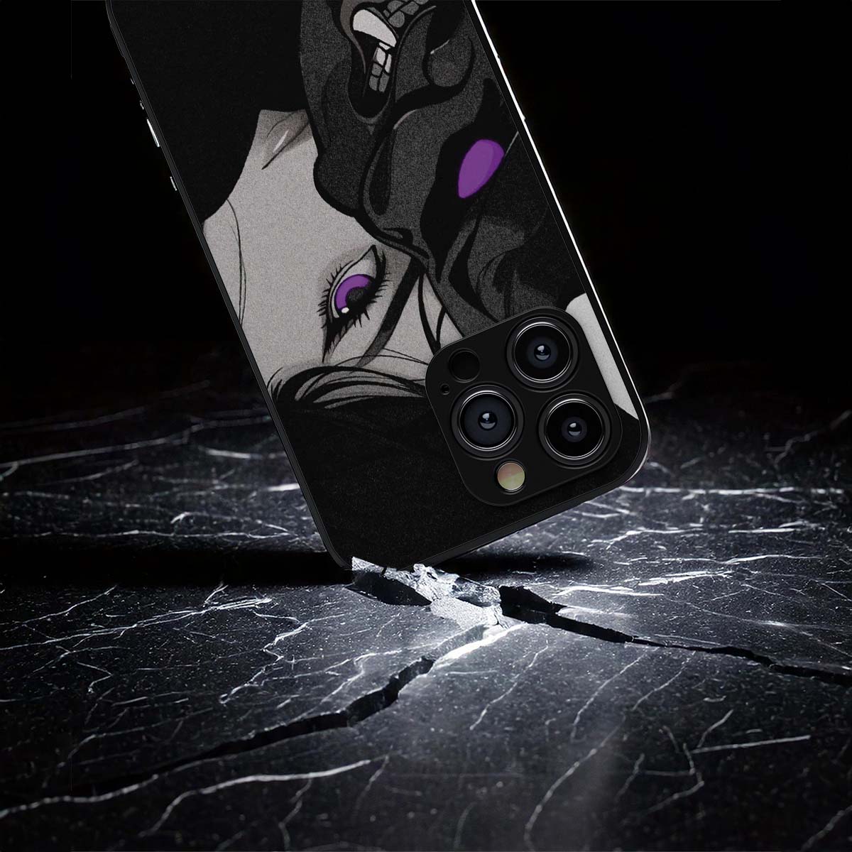 Enigmatic Visage Metal/Glass Hybrid Case