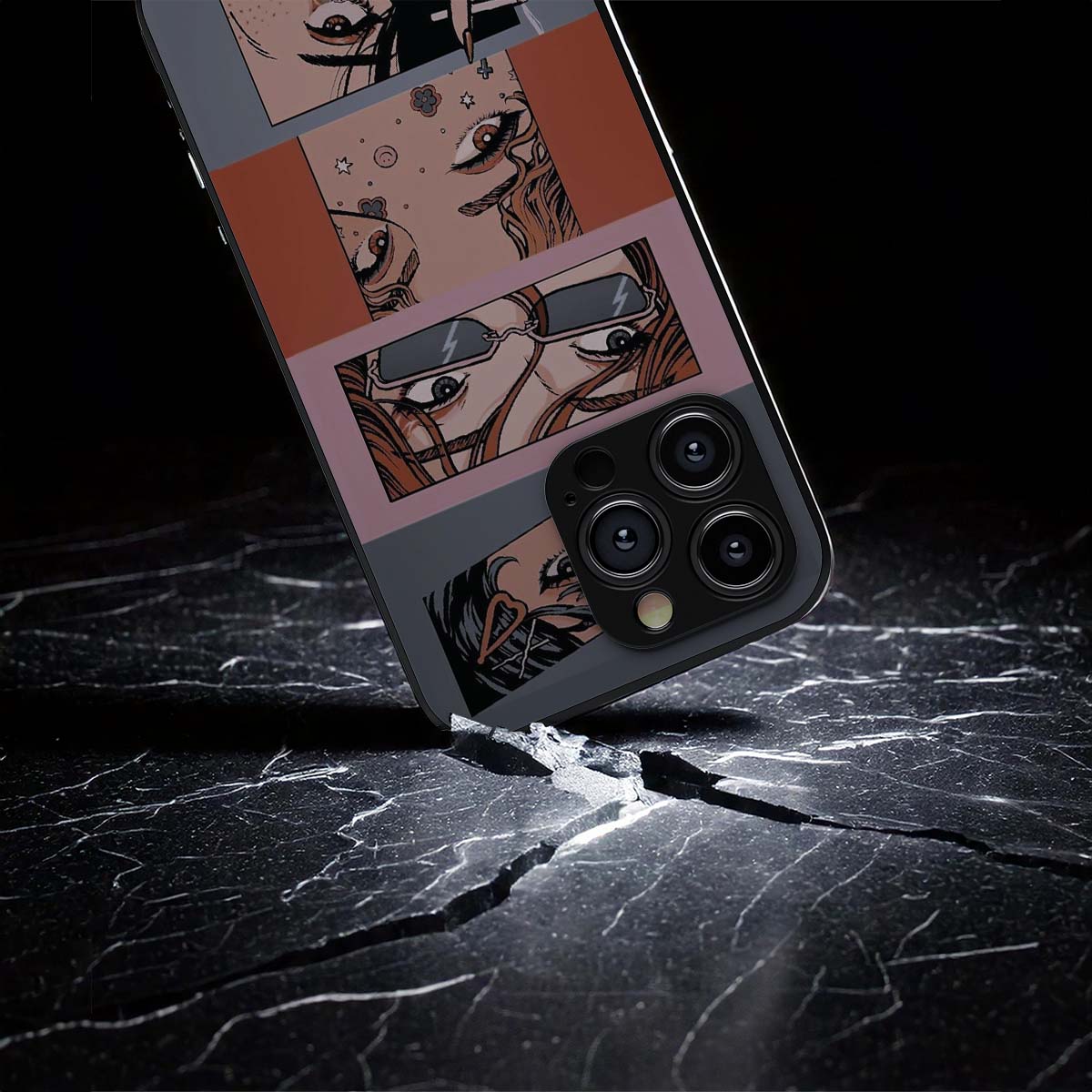 Faces of Femininity 1 Metal/Glass Hybrid Case