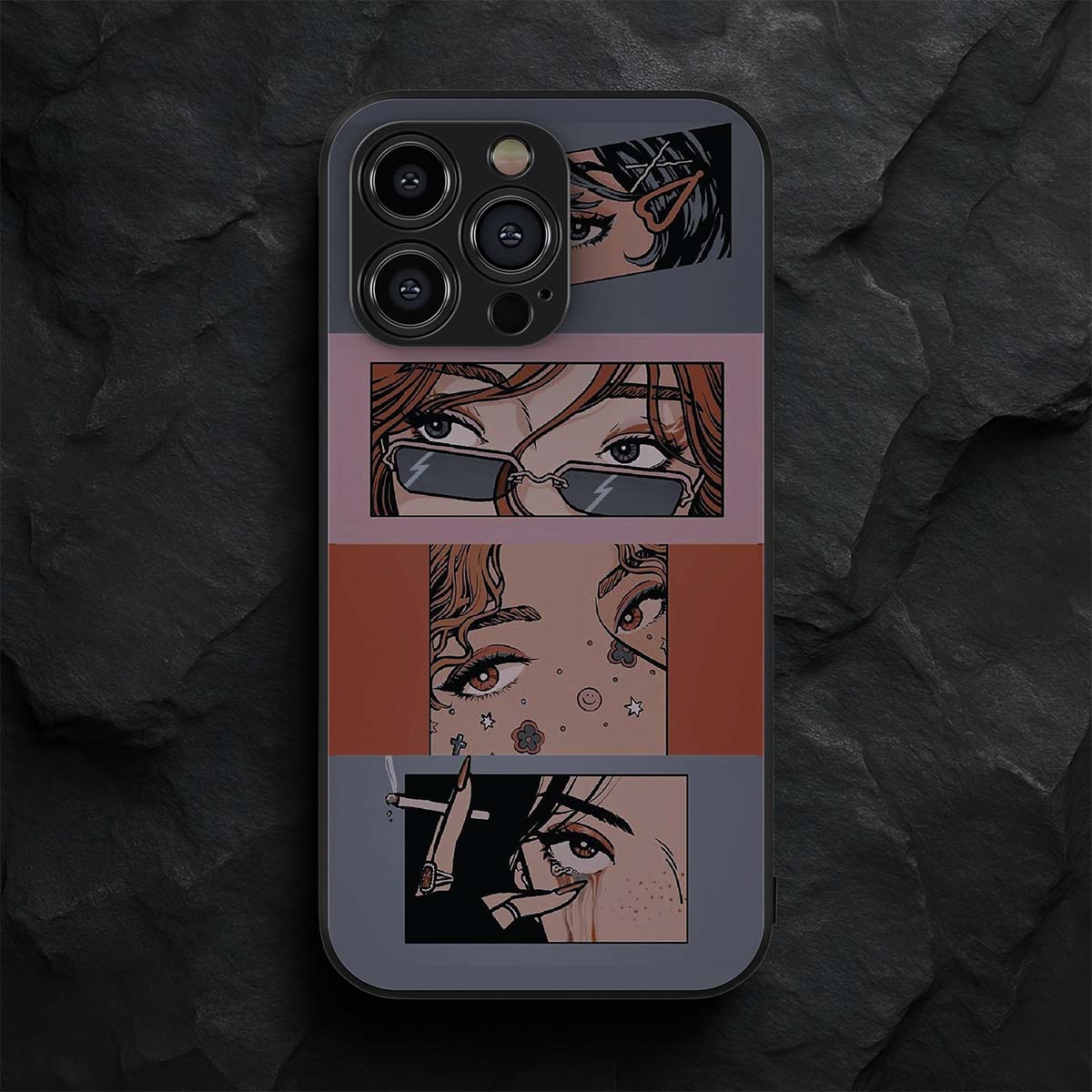 Faces of Femininity 1 Metal/Glass Hybrid Case