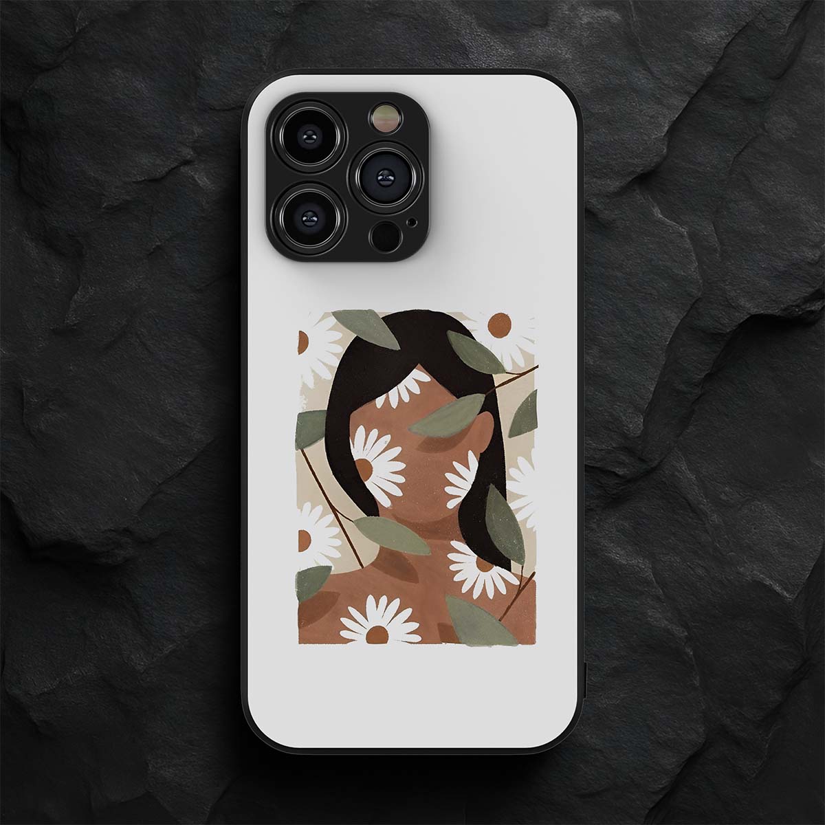 Floral Elegance Essence Metal/Glass Hybrid Case