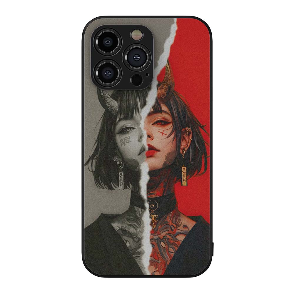 Horned Elegance Metal/Glass Hybrid Case