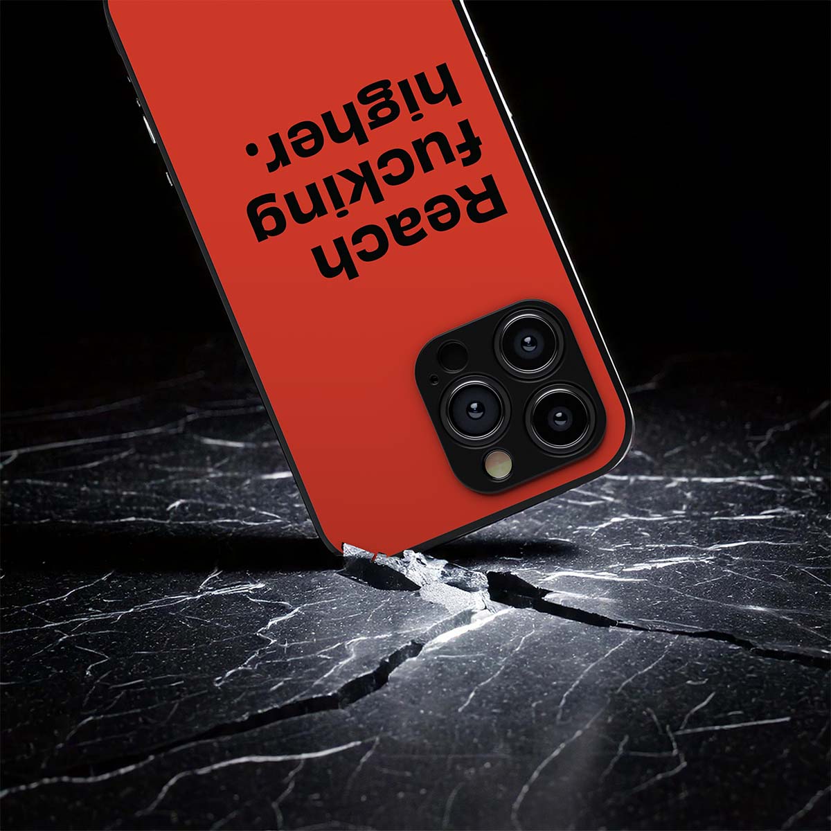 Reach Fucking Higher Metal/Glass Hybrid Case