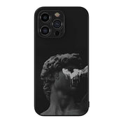 White Elegance Sculpture Metal/Glass Hybrid Case