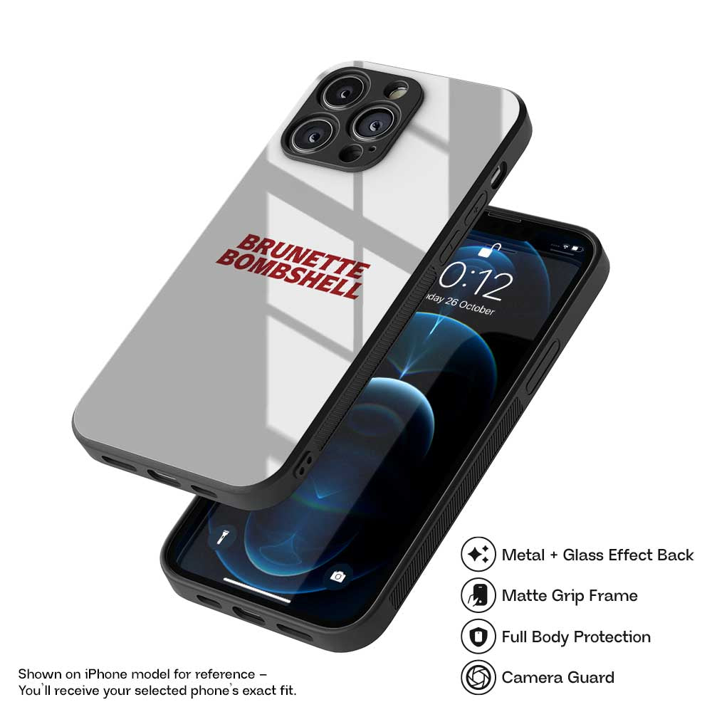 Brunette Bombshell Hybrid Metal Case