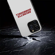Brunette Bombshell Hybrid Metal Case