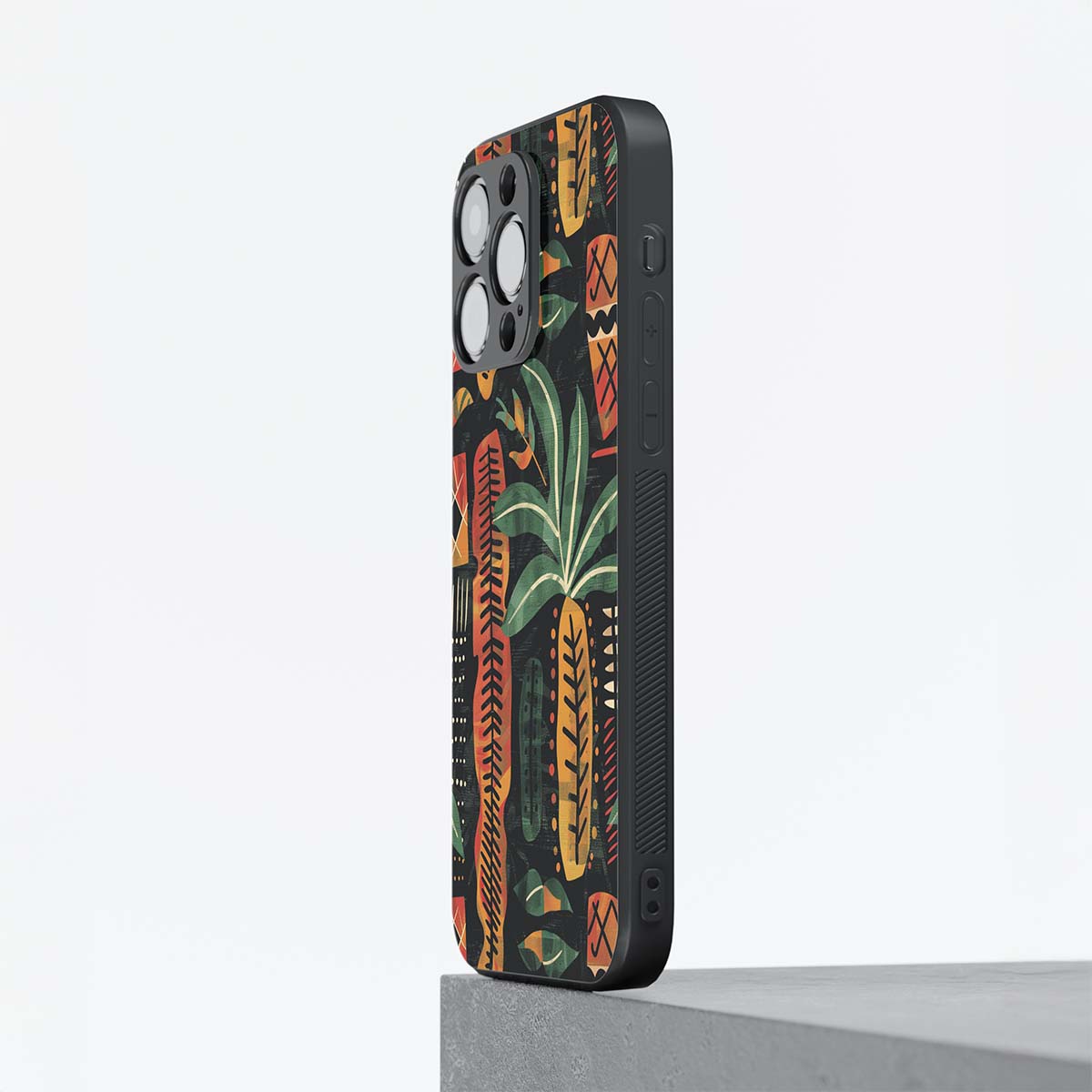 African Pattern 1 Hybrid Metal Case