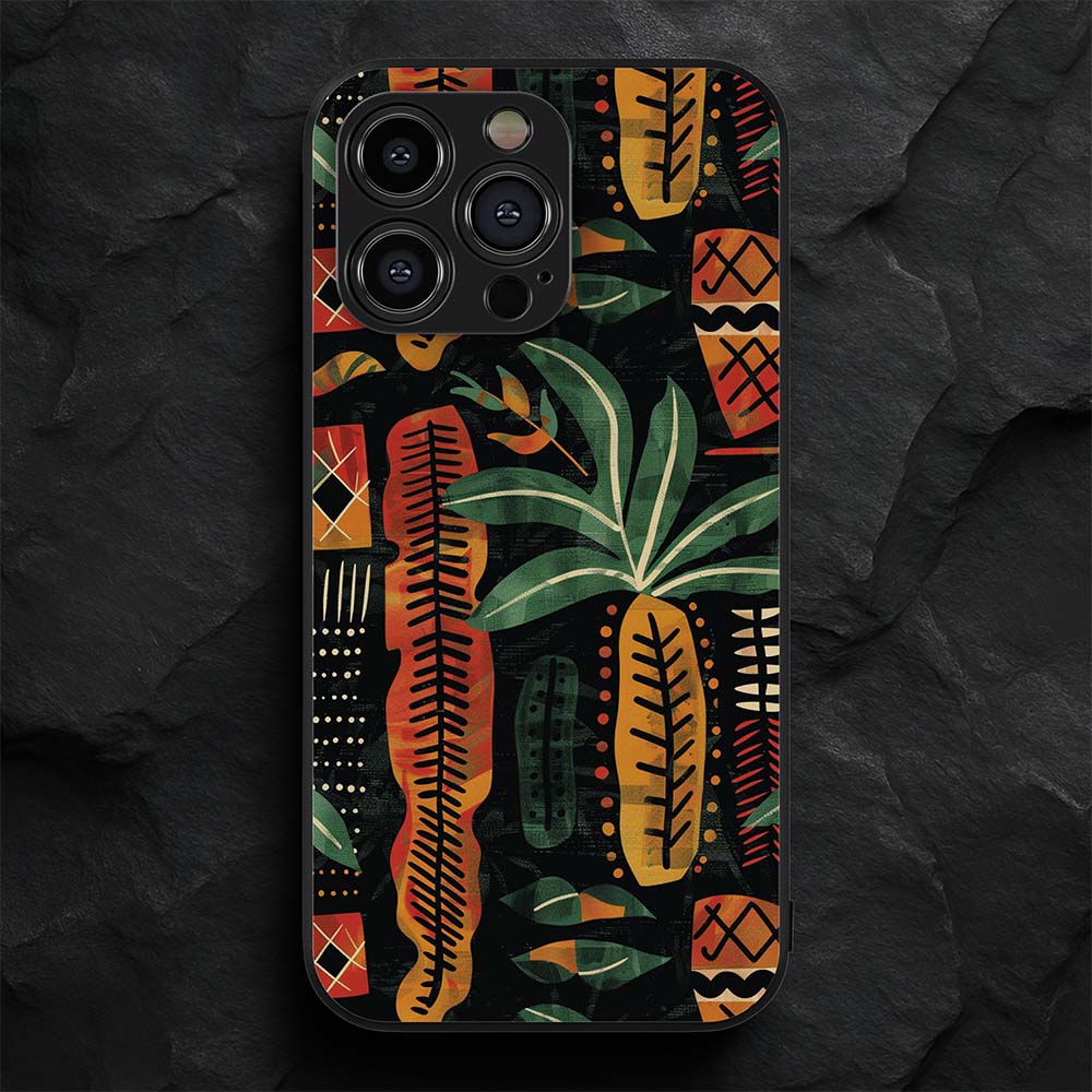 African Pattern 1 Hybrid Metal Case