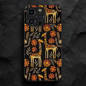 African Pattern 13 Hybrid Metal Case