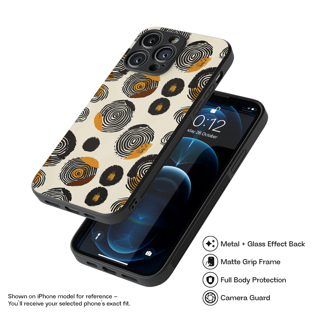 African Pattern 14 Hybrid Metal Case