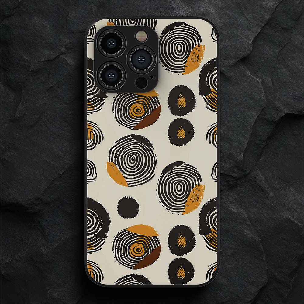 African Pattern 14 Hybrid Metal Case