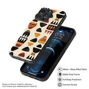 African Pattern 15 Hybrid Metal Case