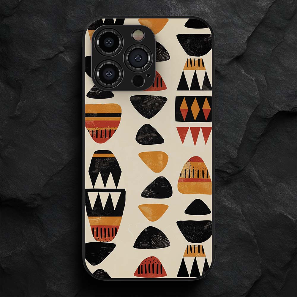African Pattern 15 Hybrid Metal Case
