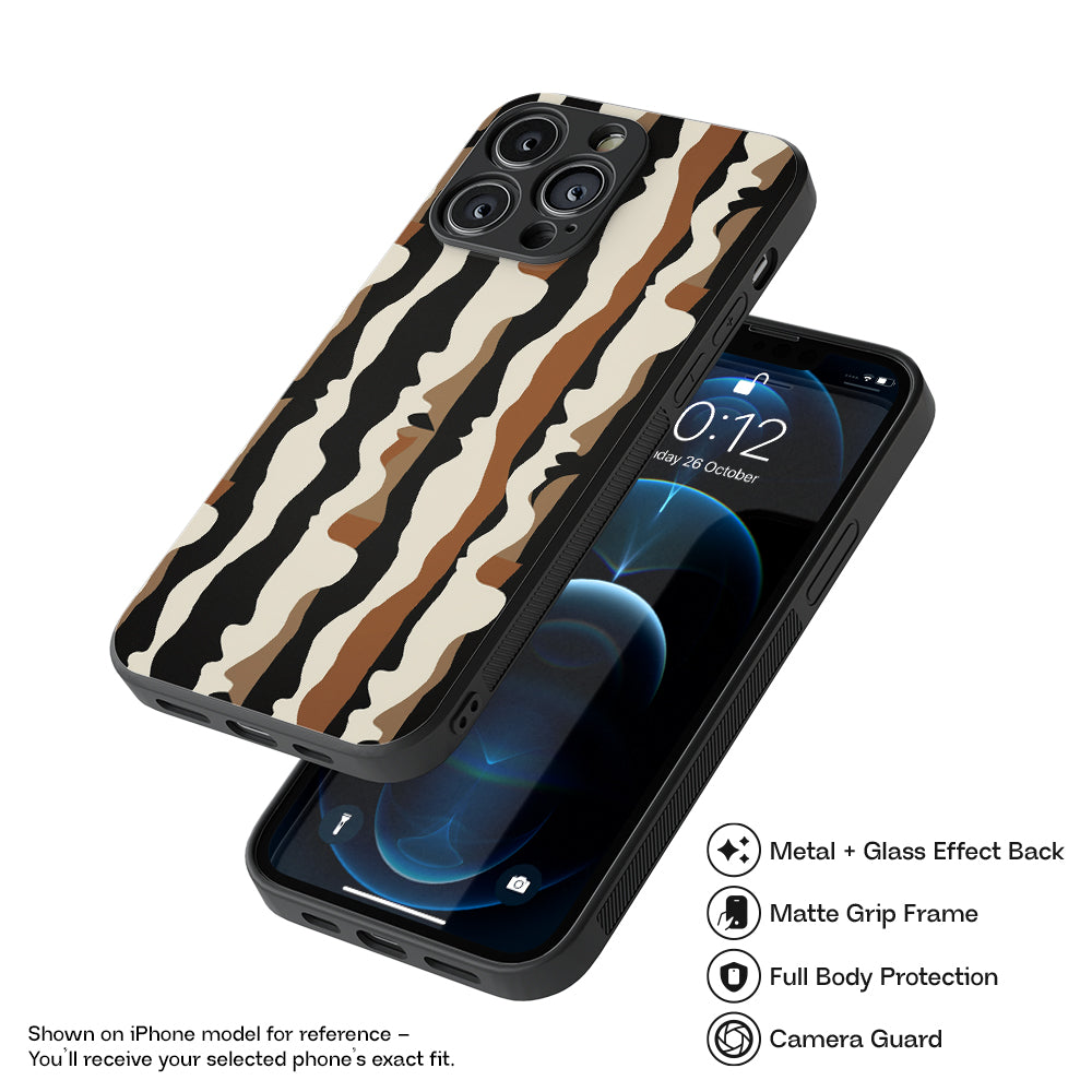 African Pattern 16 Hybrid Metal Case