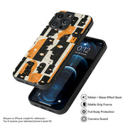 African Pattern 19 Hybrid Metal Case