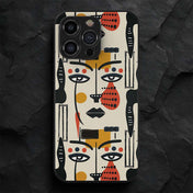 African Pattern 21 Hybrid Metal Case