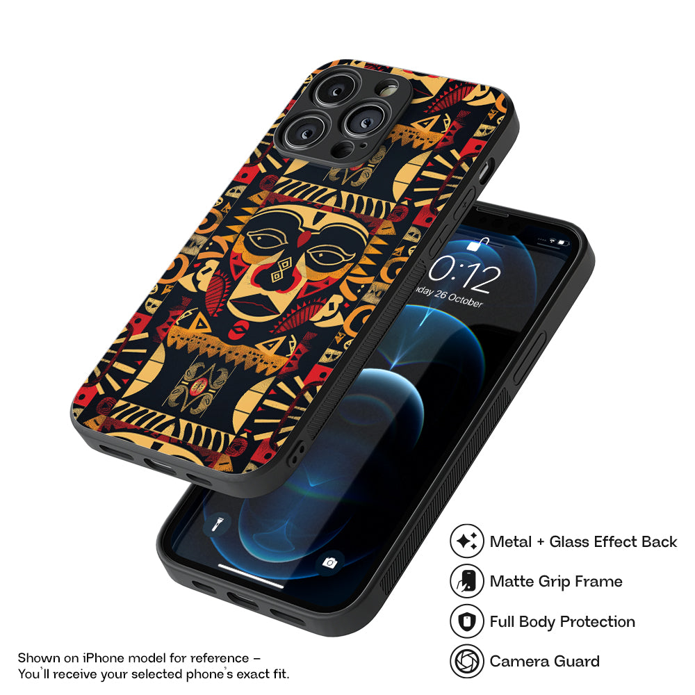 African Pattern 24 Hybrid Metal Case