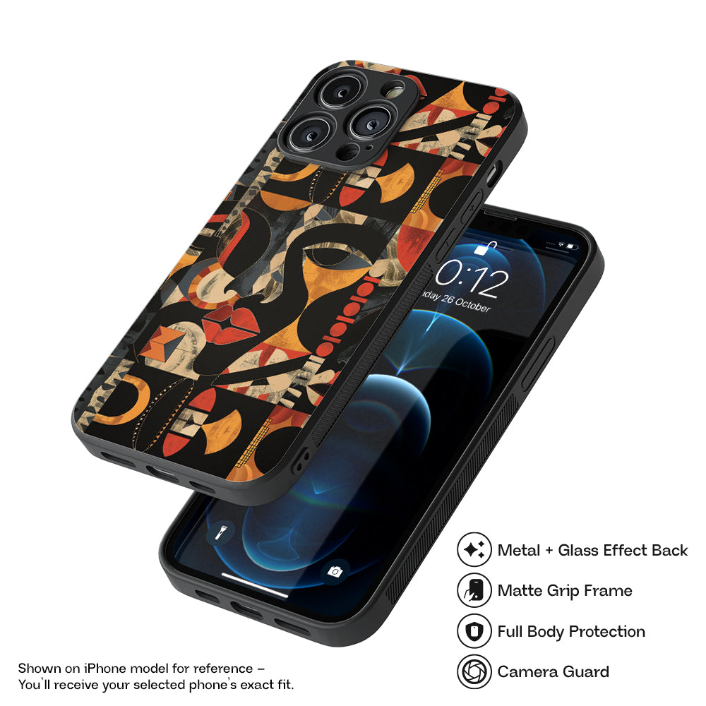 African Pattern 26 Hybrid Metal Case