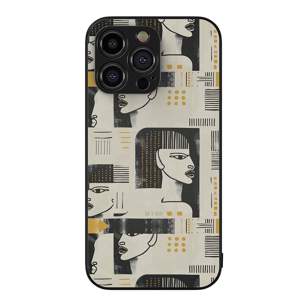 African Pattern 28 Hybrid Metal Case