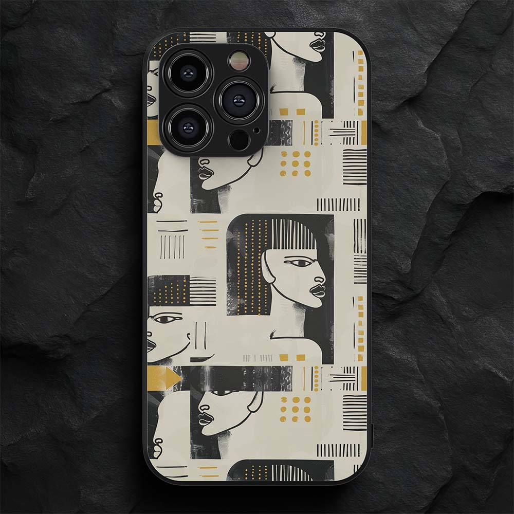 African Pattern 28 Hybrid Metal Case