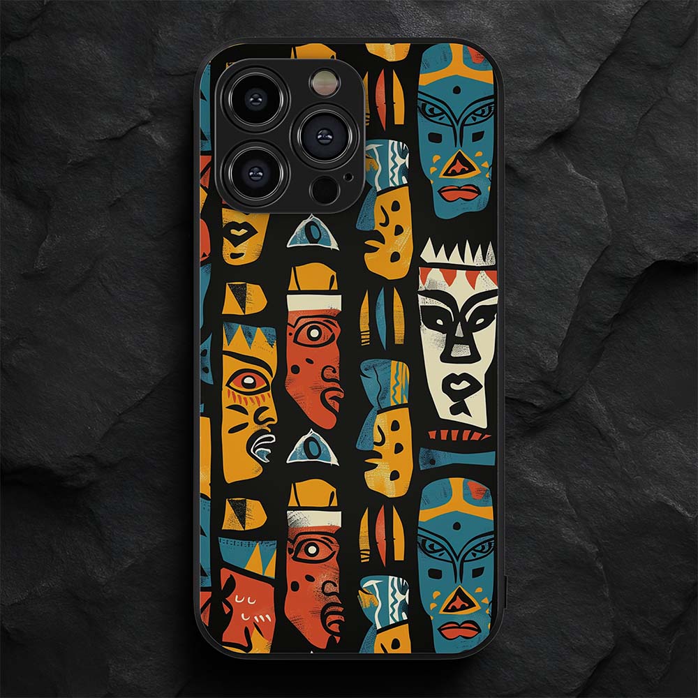 African Pattern 29 Hybrid Metal Case