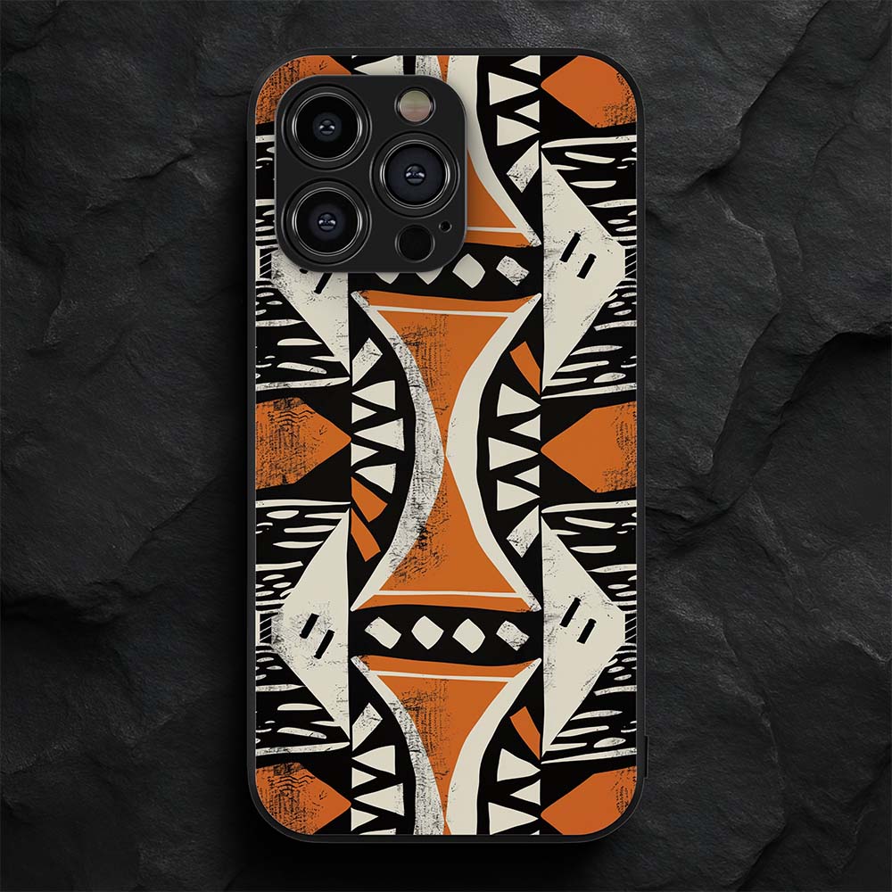 African Pattern 30 Hybrid Metal Case