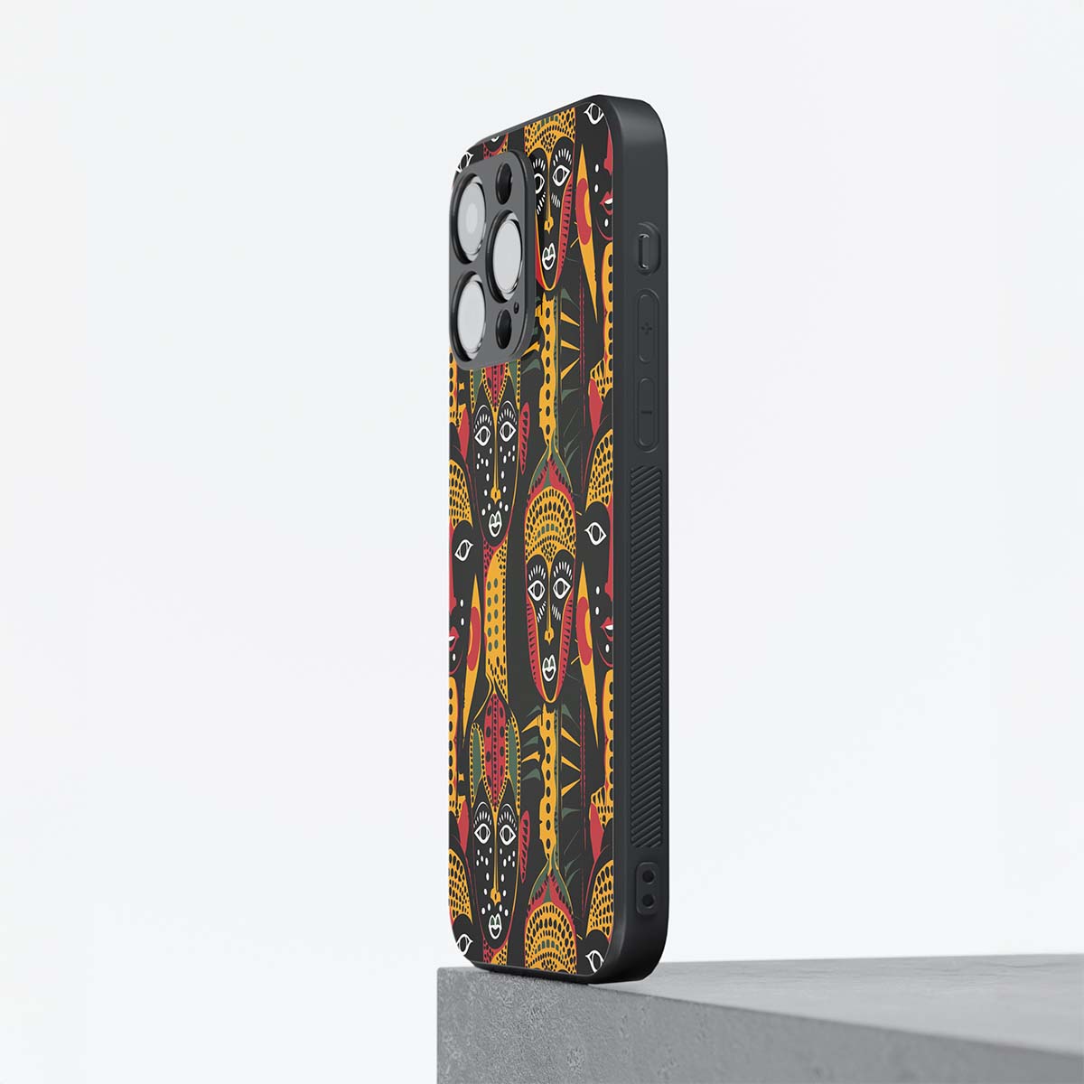 African Pattern 4 Hybrid Metal Case