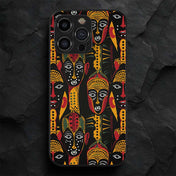 African Pattern 4 Hybrid Metal Case