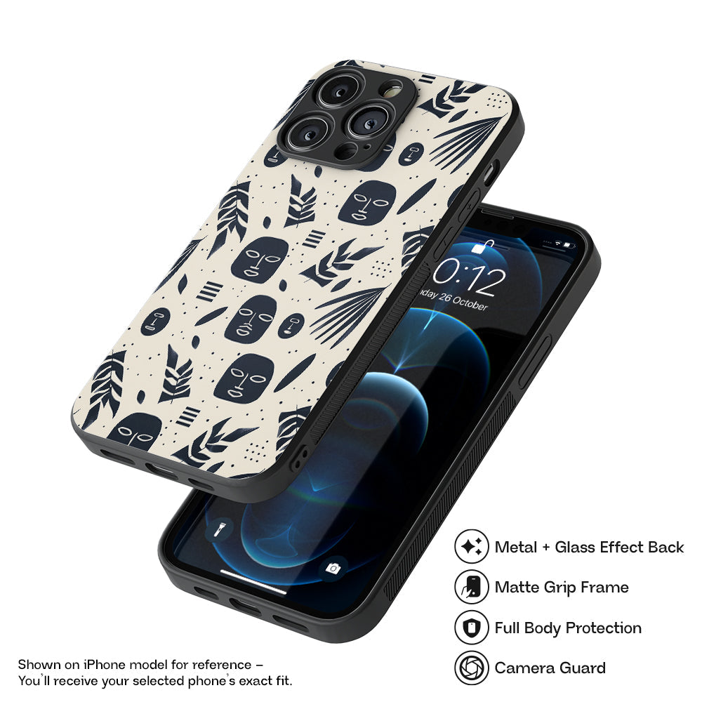 African Pattern 5 Hybrid Metal Case
