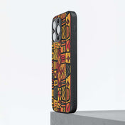 African Pattern 6 Hybrid Metal Case