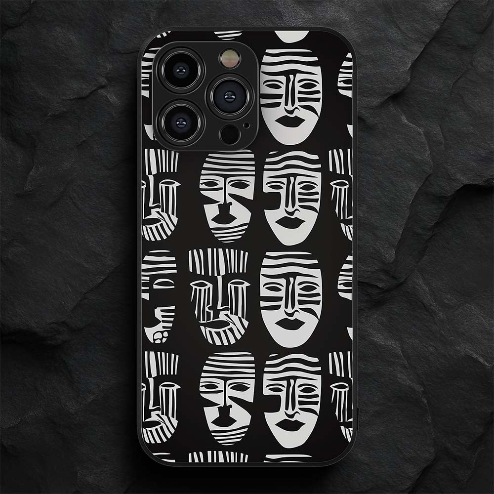 African Pattern 7 Hybrid Metal Case