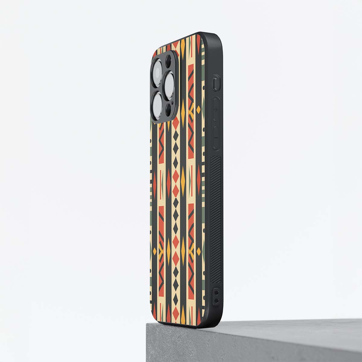 African Pattern 8 Hybrid Metal Case
