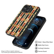 African Pattern 8 Hybrid Metal Case