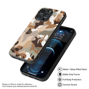 Camouflage Pattern 3 Hybrid Metal Case