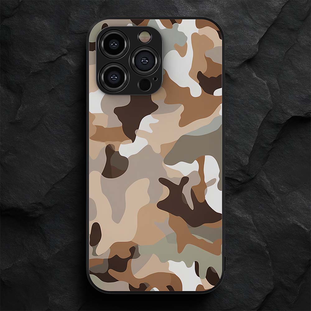 Camouflage Pattern 3 Hybrid Metal Case