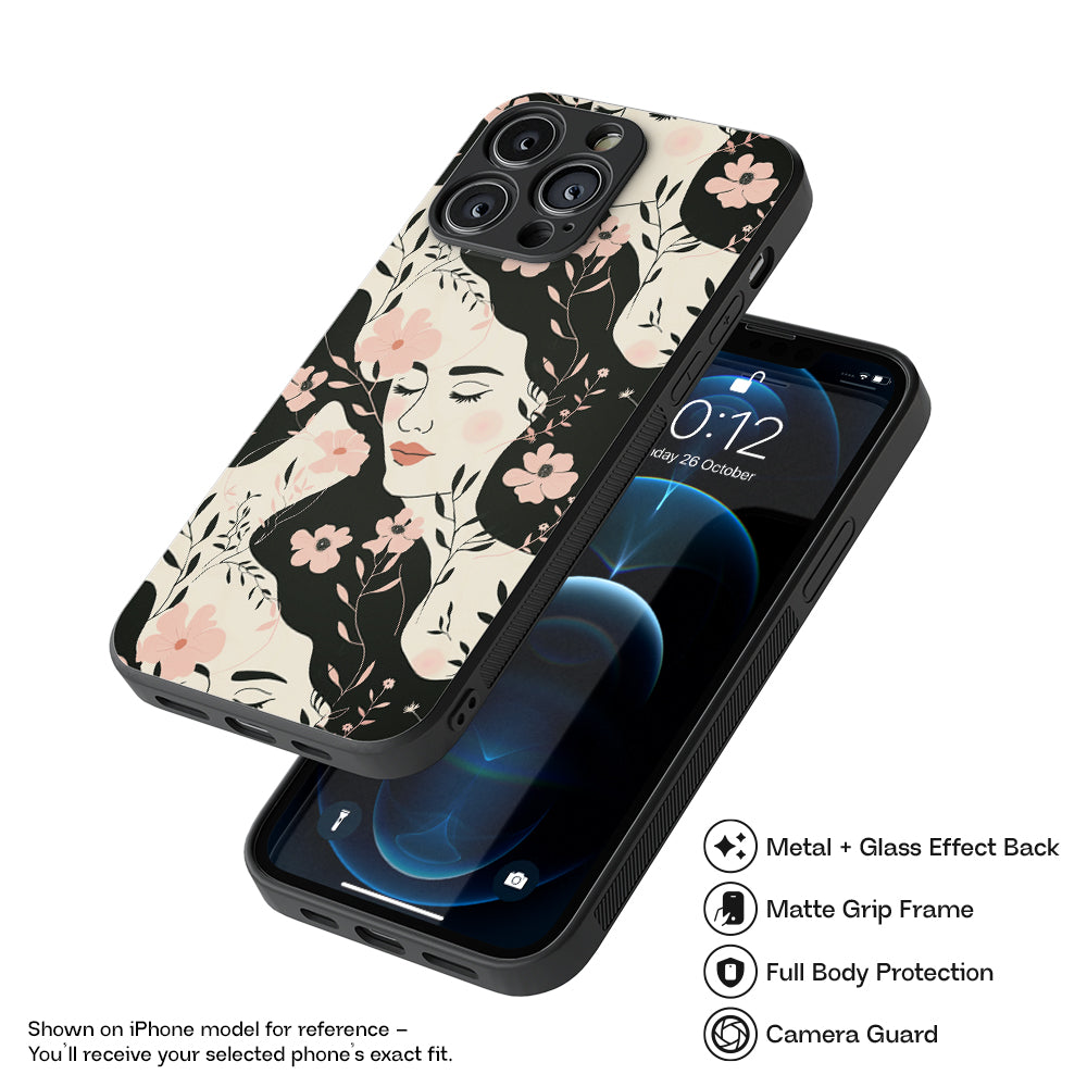 Feminine Pattern 5 Hybrid Metal Case