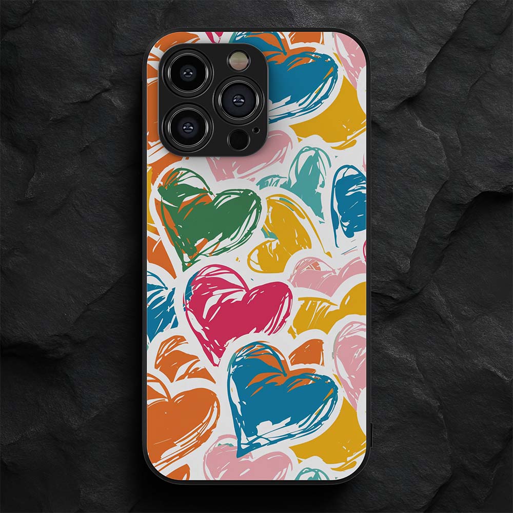 Hearts 2 Hybrid Metal Case