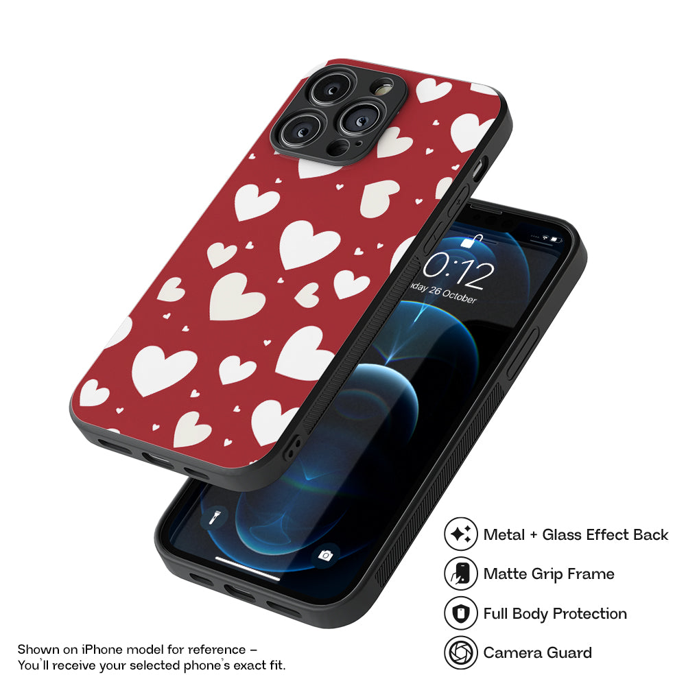 Hearts 3 Hybrid Metal Case