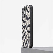 Zebra Pattern Hybrid Metal Case