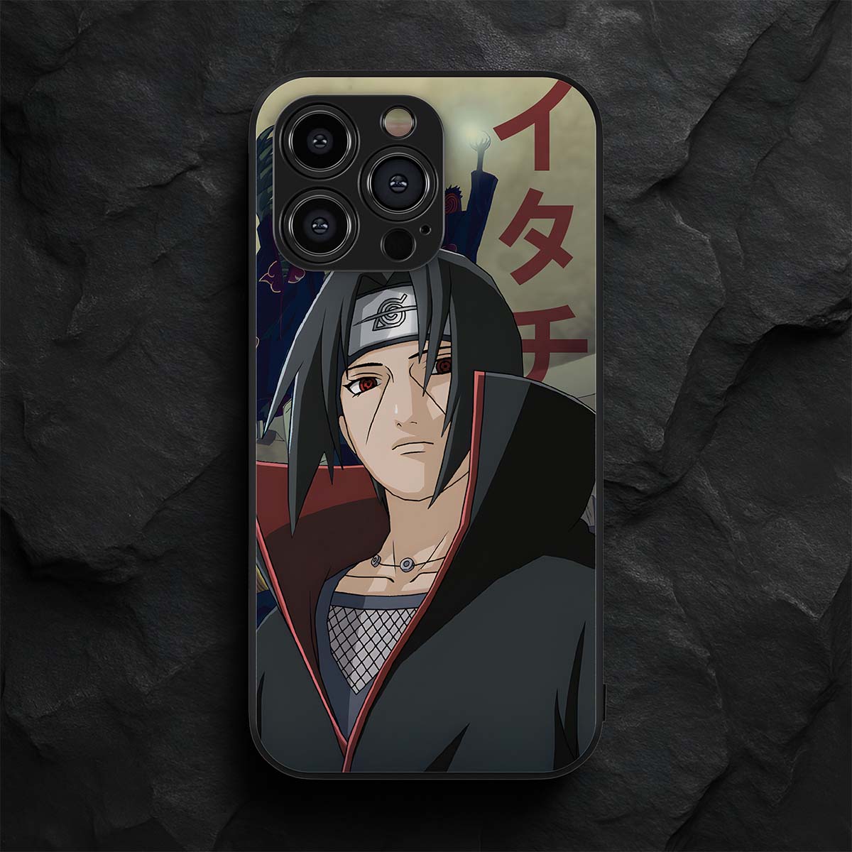 Itachi Uchiha Akatsuki Metal/Glass Hybrid Case
