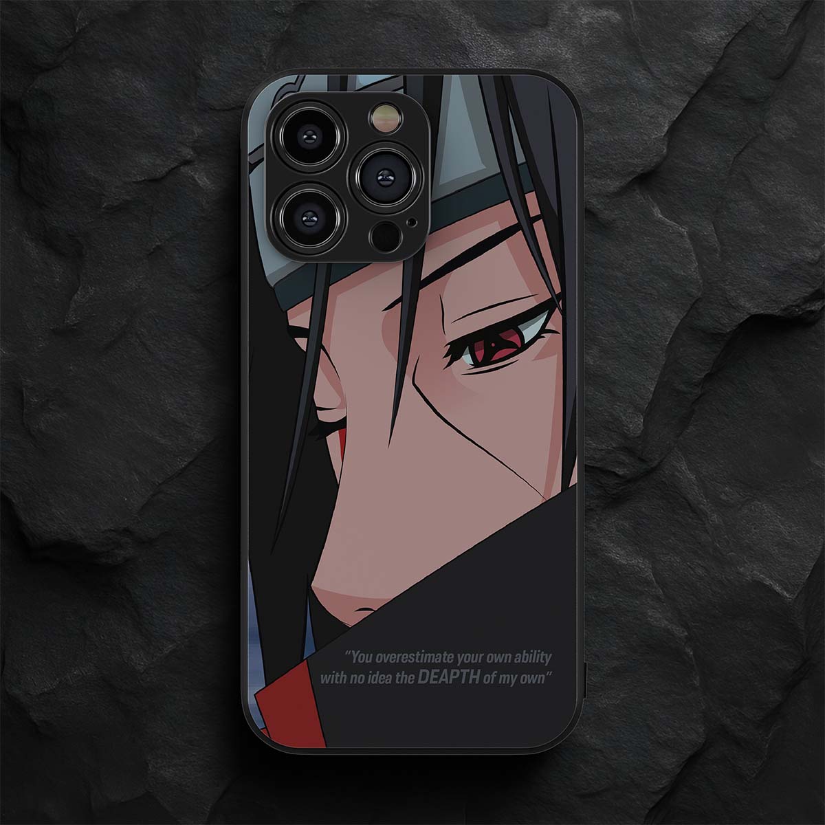 Itachi Uchiha Rain Metal/Glass Hybrid Case