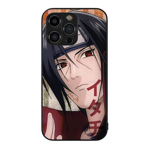 Itachi Uchiha Glass Hard Case Iconic Anime Phone Cover – DFENS