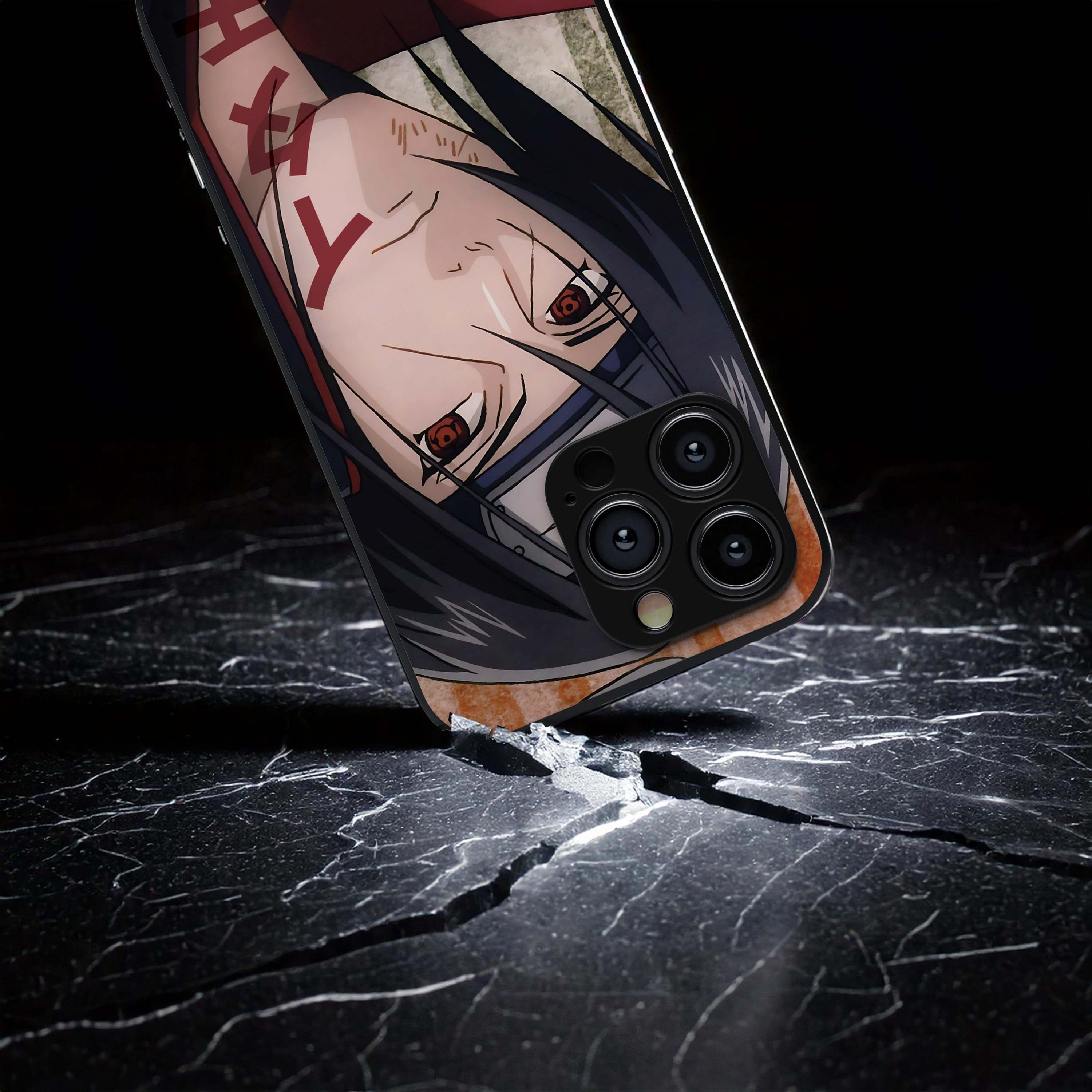 Itachi Uchiha Metal/Glass Hybrid Case