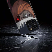 Obito Broken Mask Sharingan Metal/Glass Hybrid Case